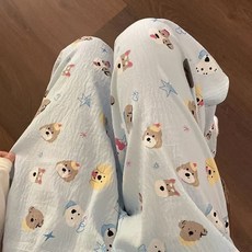 2025最新款 可愛褲子睡褲夏季云朵卡通長褲薄款寬松春秋休閑遛彎可外新款家居