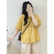 패션 임부복 상하의 세트 봄 여름 임산부 기질 코디 얇은 셔츠 상의 + 와이드 바지 캐주얼 루즈핏 투피스 WMY