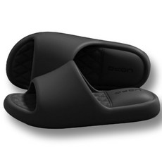 UOPO 에바 푹신한 쿠션 무소음 조리원 임산부 층간소음 슬리퍼 거실화 실내화, 1개, 블랙