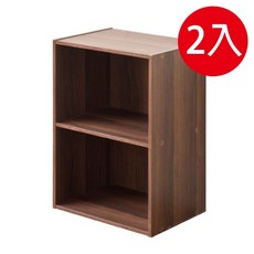 TZUMii 家居E1二格空櫃 層櫃 收納櫃 書櫃-2入組 E1板材 穩固耐用, 1個, 家居E1二格空櫃-2入組