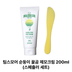 [정품] 팀스모어 순둥이 꿀곰 제모크림 200 ml 스페출러 세트 셀프왁싱 다리털 겨드랑이 비키니 가슴털, 2개, 200ml