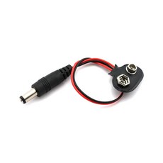 아두이노 9V 배터리홀더 DC 잭 건전지 배터리홀더 점퍼 타입 배터리 홀더 스냅단자 DC플러그, 단품