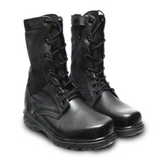 YK商社工廠戰鬥靴軍鞋 拉鍊, 290, 黑色