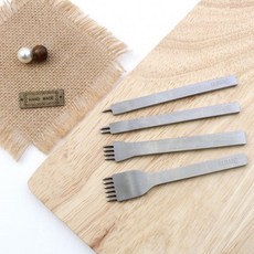 짱패브릭 가죽부자재) 다이아형 치즐 3mm 4mm, 4mm 4날, 1개