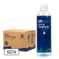 일라이트 PH한모금 10배 알칼리수 규소수 미네랄워터, 500ml, 60개