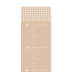 마이앤트 찢어지지 않는 방수 PET 페트 유아 아기 어린이 키재기 포스터 성장기록, 02.샌드베이지