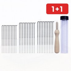 양모 펠트 바늘 공예 재료 세트 30개 바느질 수공예 1+1, 상세페이지 참조, 1개