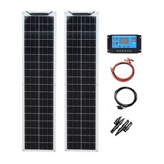 WUZECK Solar Panel kit 12V 유연한 태양 전지 패널 키트 50 와트 PV 모듈 100 와트 12V 24V 태양 케이블 셀 집 야외 자동차 보트 배터, 01 CHINA, 06 12V 100W Solarkit