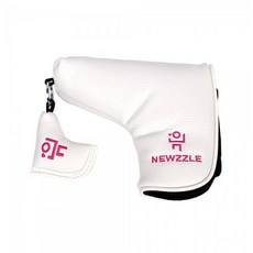 NEWZZLE 直角磁鐵一字推桿套, 白色+粉色