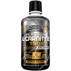 MUSCLETECH 白金左旋肉鹼 1500 柑橘飛濺, 1個, 473毫升