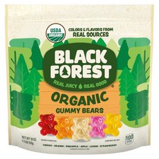 BLACK 블랙 Forest 유기농 젤리 베어 캔디 진짜 과일 주스로 제작 천연 원료의 색상 및 맛 글루텐 프리 지방 프리 532.3ml(18온스) 재밀봉 가능한 백 2, BLACK 블랙 Forest 유기농 젤리 베어 캔디,