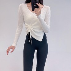 로라벨 마임 필라테스복 여성 요가복 필라테스 요가 상의 옷 커버업 운동복 긴팔 크롭