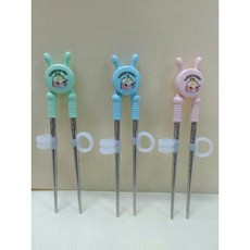 兒童學習筷 不鏽鋼筷 304筷子 學習筷 右手專用學習筷 台灣製造, 兒童學習筷粉紅色, 1個