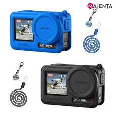 오즈모 액션 4 3 실리콘 케이스 커버 랜야드, 오즈모 액션 실리콘 케이스 랜야드/블랙, 1개