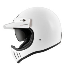 ASTONE SUPER RETRO 素色復古風格全罩式安全帽 經典山車帽設計 多色可選, 白