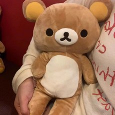 리락쿠마 인형 곰인형 코리락쿠마 잠옷 파자마파티 애착인형 수면인형 여친선물 55cm, 기본 리락쿠마, 35cm 선물세트, 1개