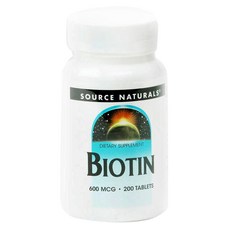 SOURCE NATURALS Biotin錠 600mcg, 1個, 200 件