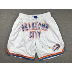 NBA 농구반바지 5부 유니폼 농구복 농구바지 쇼츠, 카키 썬더 레귤러 화이트, 1개