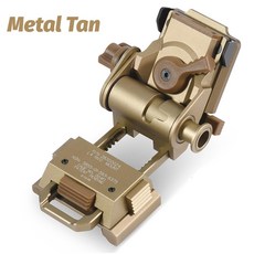 L4G24 헬멧 메탈 나일론 마운트 홀더 야외 스포츠 브래킷 PVS15 18 호환, Metal Tan