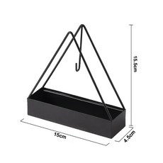 三角蚊香架 復古懷舊質感 15x4.5x15.5cm, 黑色