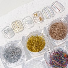 [더너일샵] 호일 실사 네일글리터 7종, 1개, 골드