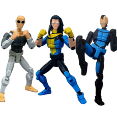 인빈서블 3D 프린팅 더미13 액션 관절 피규어 3종세트, 1세트