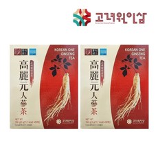 고려원인삼 인삼차 지함 50포 2박스, 300g, 50개입, 2개