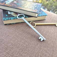 0.5mm 메탈질감 열쇠모양 프리미엄 검정색 젤펜, 1개, 골드