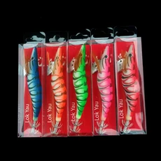 5pcs 12g 14.5g 빛나는 오징어 지그 낚시 나무 새우 미끼 바다 낚시를위한 Spinnerbait, 01 3.5