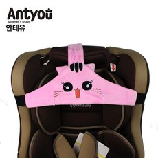 데이희 유아용목베개 유아용목배게 유모차베개 목쿠션, 자동차 좌석 수면 고정 핑크