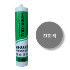 외장용 진회색 실리콘 실란트 비초산 걸레받이 건축용 창틀 창호 모아실 그레이 MR-887, 1개