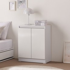 슈즈 소형 600 높은 도어 3단 선반 수납장 거실 슬림 폭좁은 미니 베란다 복도 다용도실, 화이트