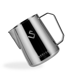 SSOCCI (쏘치) 프리미엄 500ml 스팀피쳐 밀크저그 라떼아트 스팀피처 (그로시), 유광, 1개