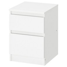 KULLEN 쿨렌 2칸 서랍장 35x49 cm, 화이트