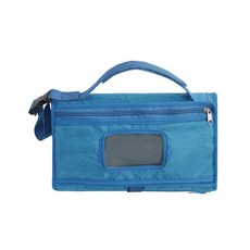 易清洗方便攜帶換尿布墊，柔軟可脫卸隔尿墊，多功能便攜式嬰兒尿布更換墊, 藍色, 1個