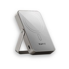 아트란 HAVIT 맥세이프 고속 무선 보조배터리 미드센추리모던디자인 10000mAh PB5222 20W C타입 거치형 스탠드