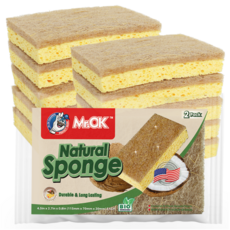 미스터오케이 내츄럴 코코넛 섬유 셀룰로오스 수세미, 5개, 2개입