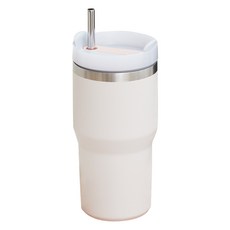 스테인리스 보온 보냉 사무실 차량용 대용량 빨대 텀블러, 591ml, 1개, Strawberry Cream