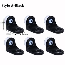 6/1pcs 유리 선반 스탠드 브래킷 흡입 컵 아연 합금 선반 지원 스터드 플레이트 지원 캐비닛 홀드 찬장 못, 03 2Pcs, 06 Style A-Black