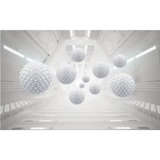 배경 화면 홈 장식 벽화 벽지 거실 침실 풍경 예술 흰색 공 벽 종이, 14. 16268142