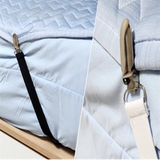 미쁨담아 이불고정버클2p 매트리스커버고정, 블랙