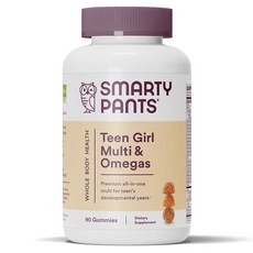 SMARTYPANTS vitamins Teen Girl綜合維他命&Omegas軟糖, 1個, 90顆