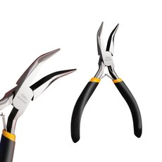 델리 미니 벤트 롱노우즈 곡마루 플라이어 롱로즈 롱노즈 롱로우즈, 미니 벤트 롱노우즈 플라이어 (DL103005), 1개