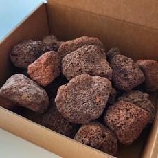 초록보석 화산석 1kg 레드 조경석 장식용 테라리움재료 어항재료 비바리움재료, 1개