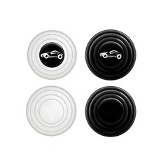 차량용 도어 충격방지 패드 쿠션 충격완화 흡수 소음방지 차체보호, 화이트