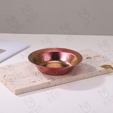 純鈦圓型蘸料碟, 粉色,-, 1個
