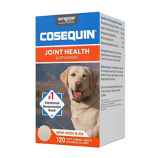 Cosequin MSM DASUQUIN NUTRAMAX 軟骨素 葡萄糖胺 犬 關節保健, 1個, 關節, 120顆
