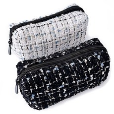 다으니 가방속소품 정리 메이크업 화장품파우치, 검정, 1개