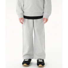 MUSINSA STANDARD KIDS 라운지 스웨트 팬츠 [멜란지 라이트 그레이] 165582