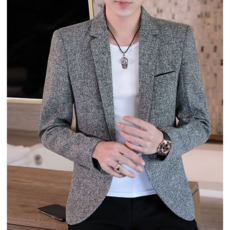 好評優選【新品上新】西裝外套痞帥小西服時尚男裝潮流西裝修身西裝純色正裝百搭小西服職業工作裝休閒外套高品質西裝紳士西服